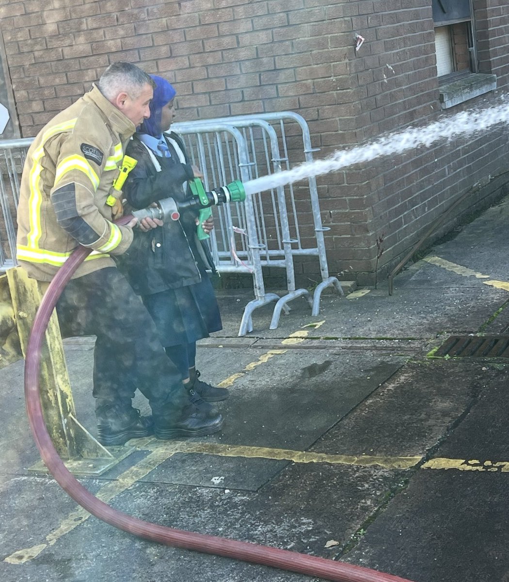 Stjosephpri's tweet image. P7 had a brilliant morning at the fire station exploring how the job links to STEM! The pupils can’t wait to investigate firefighters’ protective clothing next and use the design-engineering process to improve it. They’re excited to return with their ideas!  @STEMglasgow
