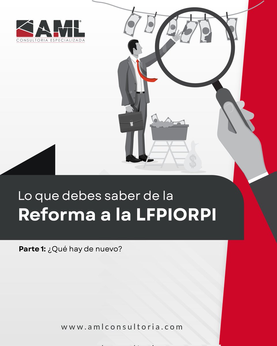 amlconsultoria's tweet image. 📢 Mantente al día conociendo lo nuevo de la Reforma #LFPIORPI y asegura su total cumplimiento.

👇 Lee el documento completo aquí:
linkedin.com/posts/amlconsu…