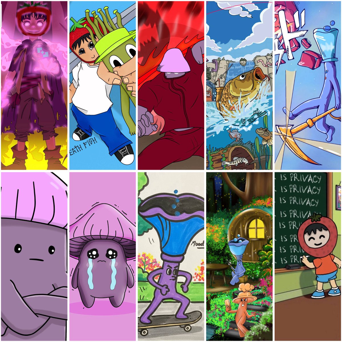 gardeeveth's tweet image. Day 14  of the community's best works
@0xfairblock 

- I've selected the top 10 works, let's take a look! 
                       BEST SHROOM ARTIST
1.@0xjyy7275 
2.@_deathfish 
3.@SRgeew 
4.@RinnAckerman 
5.@shuuraiii 
6.@0xyappp 
7.@atomic_kurogane 
8.@moodenger…