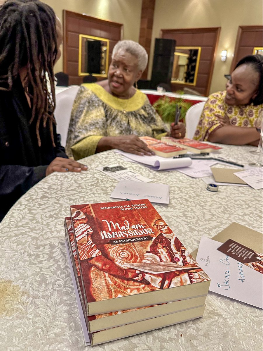 AggreyAgbara's tweet photo. A great night celebrating the launch of the autobiography @MdmAmbassador … a great read for all ages that captures all walks of life.

Too good a story, I had to buy 3 copies https://t.co/fRSeTQuC5W