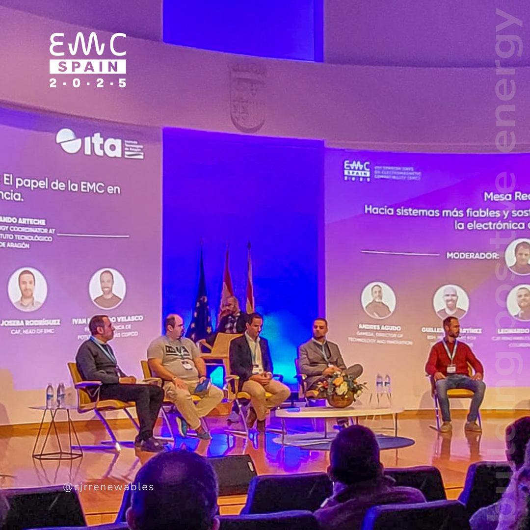 CJRRenewables's tweet image. CJR Renewables is participating in the Spanish EMC Days 2025, the leading Iberian forum dedicated to #Electromagnetic #Compatibility (EMC).
