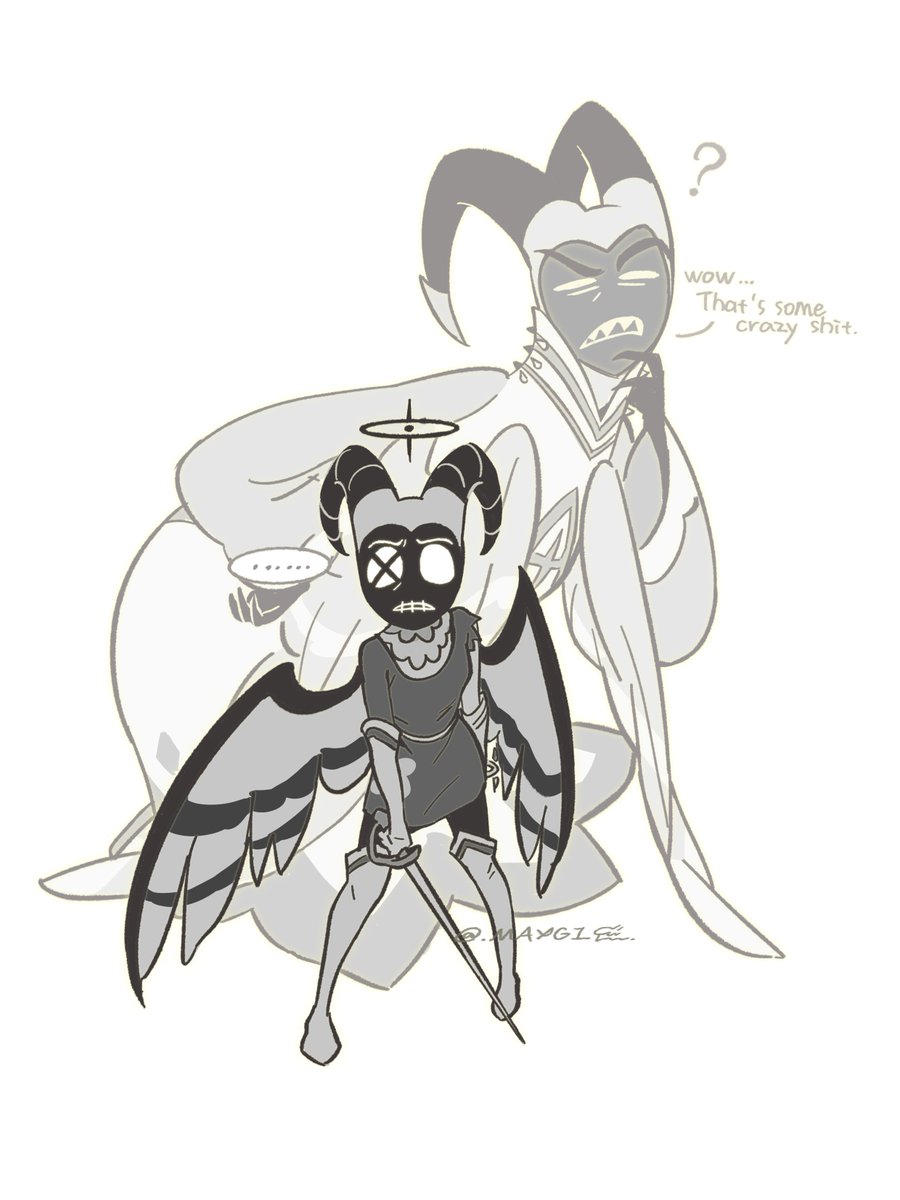 MAYGI0w0's tweet image. #HazbinHotelAbel #HazbinHotelAdam #HazbinHotelLute