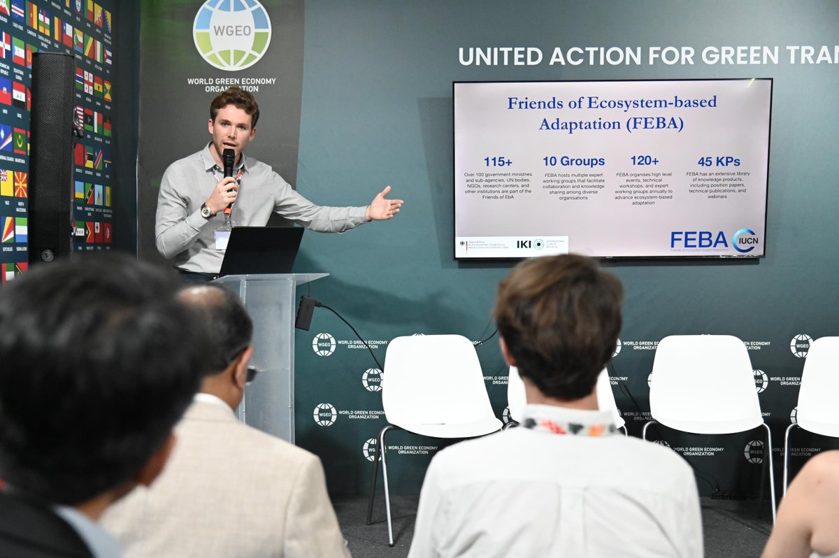 IUCNClimateTeam's tweet photo. At #COP30, @IUCN &amp; @FriendsofEbA brought global leaders together to champion Ecosystem-based Adaptation as a transformative path for climate, nature &amp; resilience. 🌿🌍

🔗 Full story: https://t.co/8Pk19qkYDB

#EbA #Resilience #ClimateAction #Biodiversity #FEBA #Adapation #NbS https://t.co/FvEOnKxMJp