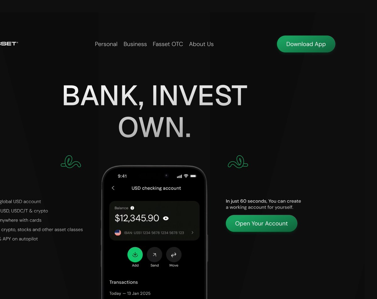 smarty_vic's tweet image. I’ve heard people say Design is progressive and I think I believe that. 

I’ll explain why in this post, If you’ve been following my account, you should know I love designing for Neobanks, was just scrolling the TL, I saw @fasset_official  , everything looks so good, the website…