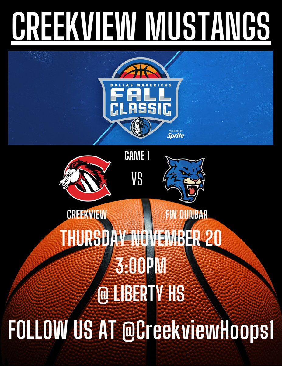 Mavs Fall Classic starts tomorrow! Come out and support Mustang hoops! <a href="/CreekviewLeads/">Creekview High School</a> <a href="/CHS_MustangFB/">CreekviewFB</a> <a href="/CreekviewAVID/">Creekview HS AVID</a> <a href="/creekviewvolley/">Creekview High School Volleyball</a> <a href="/CreekviewBSBL/">Creekview Mustang Baseball</a> <a href="/hoopinsider/">Hoopinsider</a> <a href="/CoachOrtiz1/">CoachOrtiz</a> <a href="/CoachStowe40/">Coach Stowe</a> <a href="/CmsaMustangs/">CMSAMustangs</a> <a href="/CAvants_SLM/">Chase Avants</a>