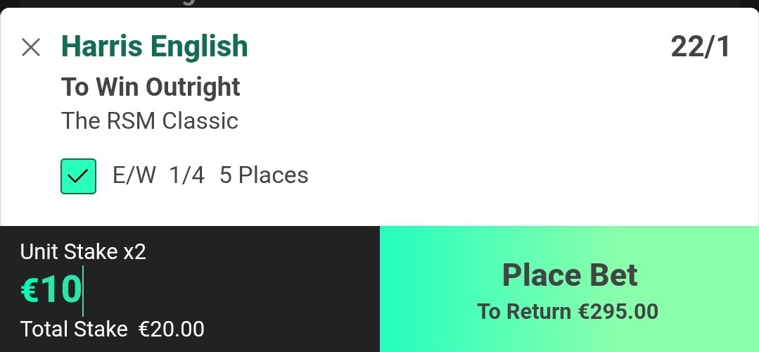 PenguinPicks4's tweet photo. I don't like betting favourites but there's just no way Harris English dosent win The Rsm Classic 
Right?

#Golf #Golfbetting #Golfbets #HarrisEnglish #TheRsmClassic #sportsbetting #sportsgambling https://t.co/2WW5Zdd9Cg