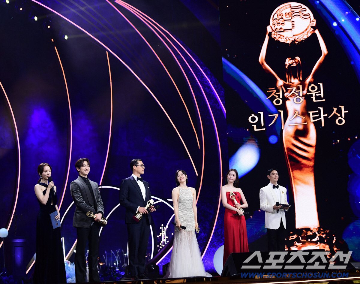 Cindot_Fc's tweet photo. Congratulations Lim YoonA, Son Yejin, Hyunbin and Park Jinyoung for winning the Popularity Award at The 46th Blue Dragon Film Awards!!!
#LimYoonA #YoonA #์ค์ #PrettyCrazy
#์
๋ง๊ฐ์ด์ฌ์๋ค #TheDevilHasMovedIn https://t.co/5r098h4aT5