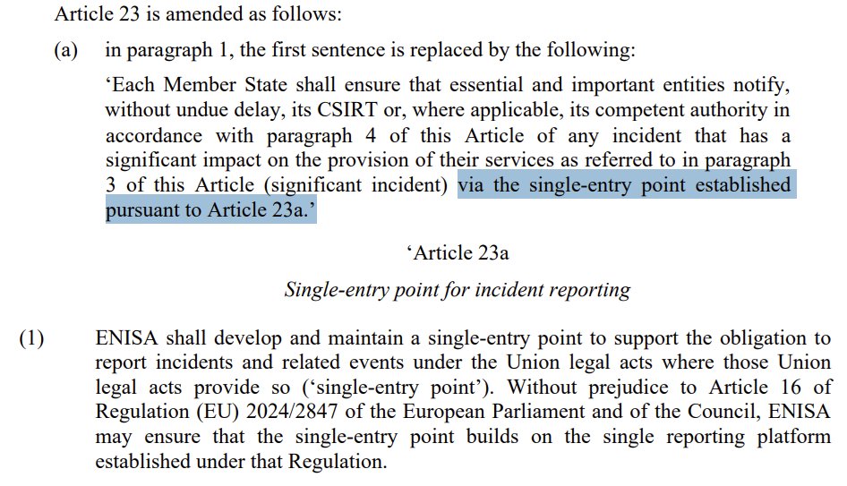 RevToJa's tweet image. Komisja Europejska proponuje w rozporządzeniu Digital Omnibus centralny mechanizm zgłaszania incydentów z NIS2/DORA/GDPR. Nie mam na ten moment przekonania, że KE powinna mieć dostęp do treści najpoważniejszych zgłoszeń incydentów z krajów członkowskich.
ec.europa.eu/commission/pre…