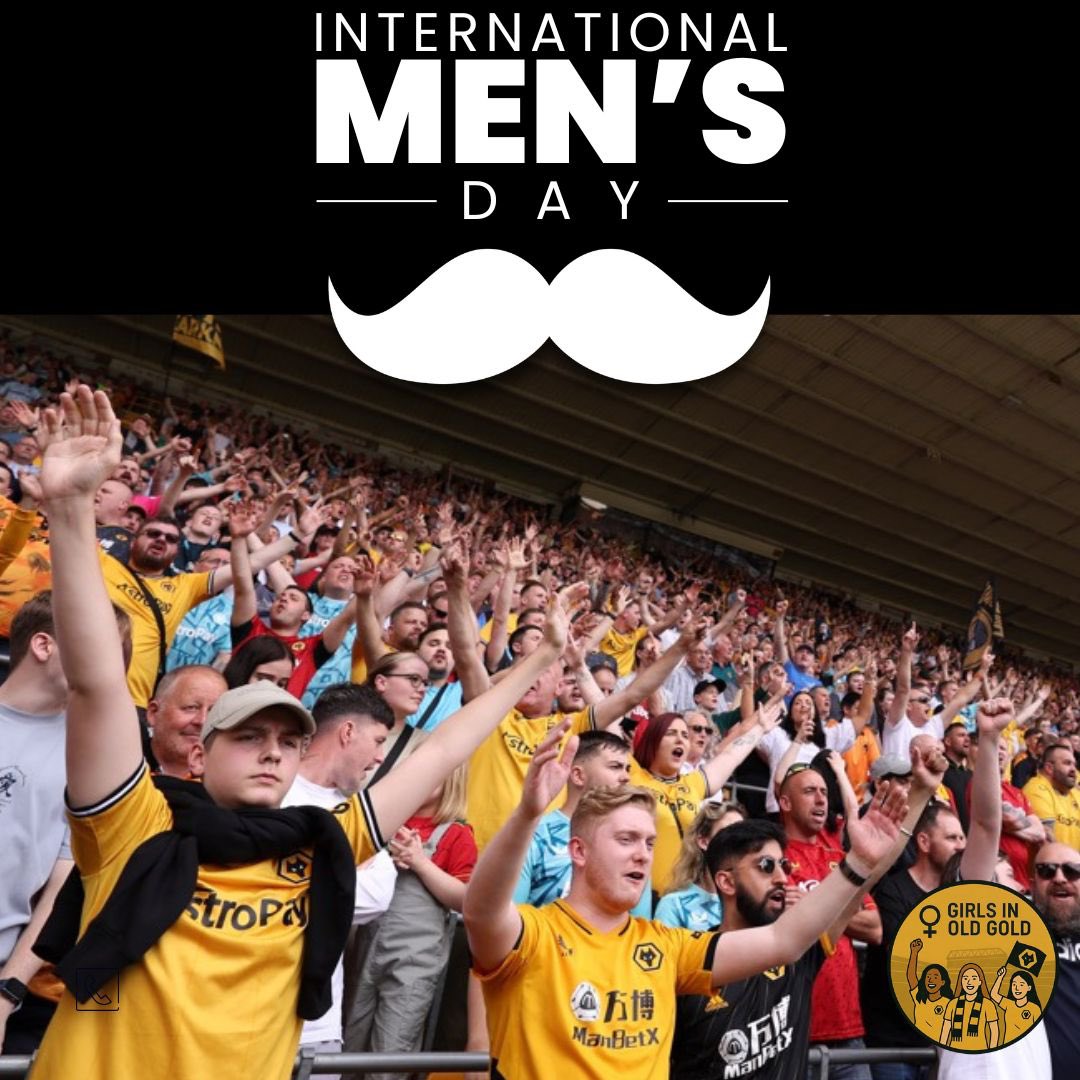 GirlsInOldGold's tweet image. Today we celebrate the men who wear old gold with pride 💛🖤
Happy International Men’s Day to all Wolves fans and the amazing men in our lives.

We see you. We support you. We appreciate you.

Tag a Wolves man who makes you proud 🐺👇
#InternationalMensDay #Wolves #WWFC