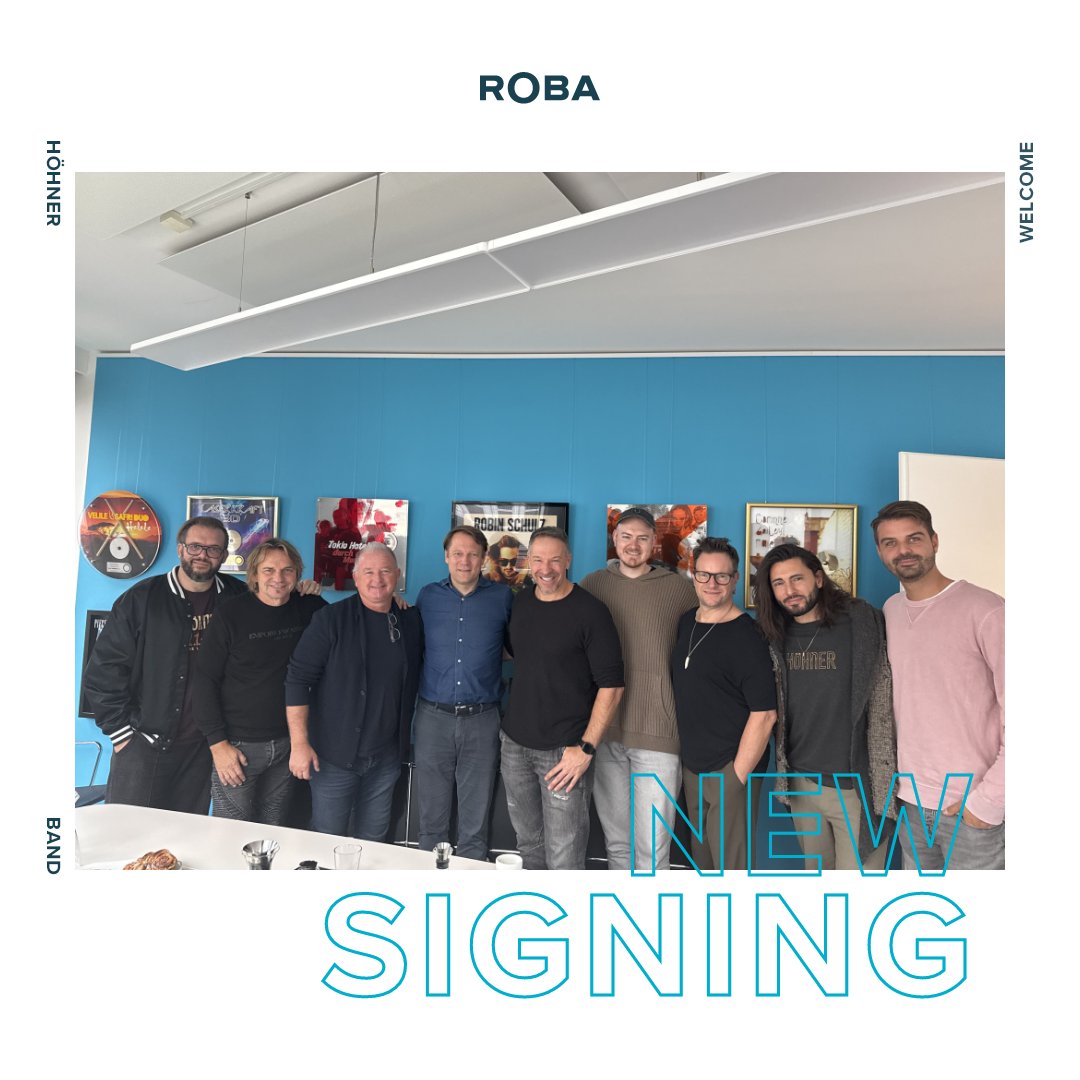 We are very happy to announce that the new members of the band @hoehnerofficial have signed with ROBA Music Publishing! 🎉
They will be doing a Christmas-Tour and a Germany-Tour in March, so go and check the dates and get your tickets. 🎅🙌
#robamusic #musicpublishing #hoehner