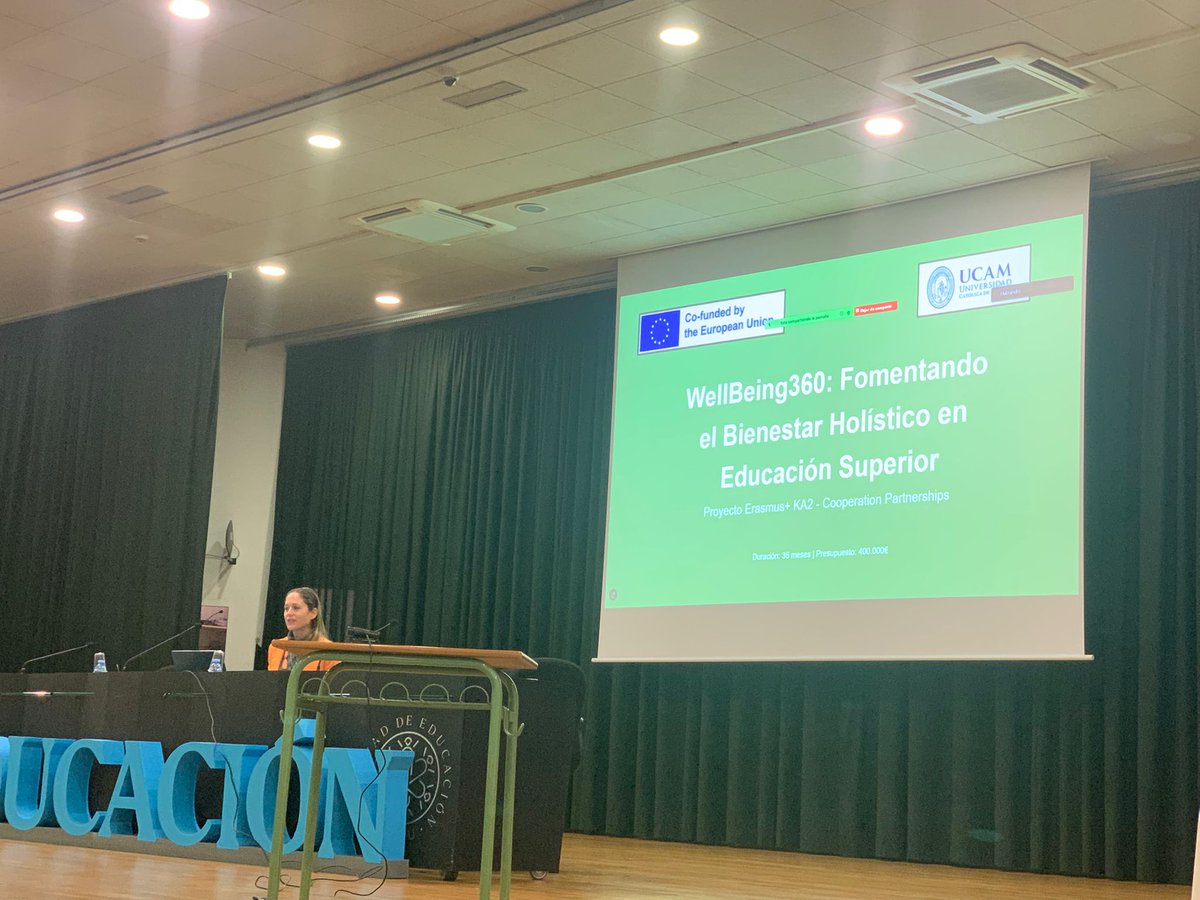 🧠 La investigadora <a href="/pilarvilcheztri/">Pilar Vílchez</a>  (<a href="/UCAMeducacion/">UCAM Educación</a>) ha presentado el proyecto europeo #Wellbeing360 en el 2º Encuentro DIM-EDU de Centros Innovadores. Esta iniciativa, financiada bajo la convocatoria <a href="/EUErasmusPlus/">Erasmus+</a>, busca transformar el bienestar en la Educación Superior