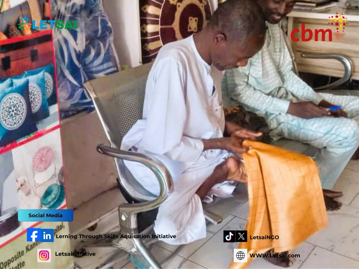 LetsaiNgo's tweet image. Supervision visits continue on skill acquisition as 𝗣𝗲𝗿𝘀𝗼𝗻𝘀 𝘄𝗶𝘁𝗵 𝗗𝗶𝘀𝗮𝗯𝗶𝗹𝗶𝘁𝗶𝗲𝘀 (𝗣𝗪𝗗𝘀) enrolled under the 𝗕𝗔𝗦𝗦𝗜𝗖𝗖 𝗣𝗿𝗼𝗷𝗲𝗰𝘁.

#SkillAcquisition 
#DisabilityInclusion 
#EmpowerPWDs 

@UNICEF_Nigeria
@UN
@UNWomenWatch