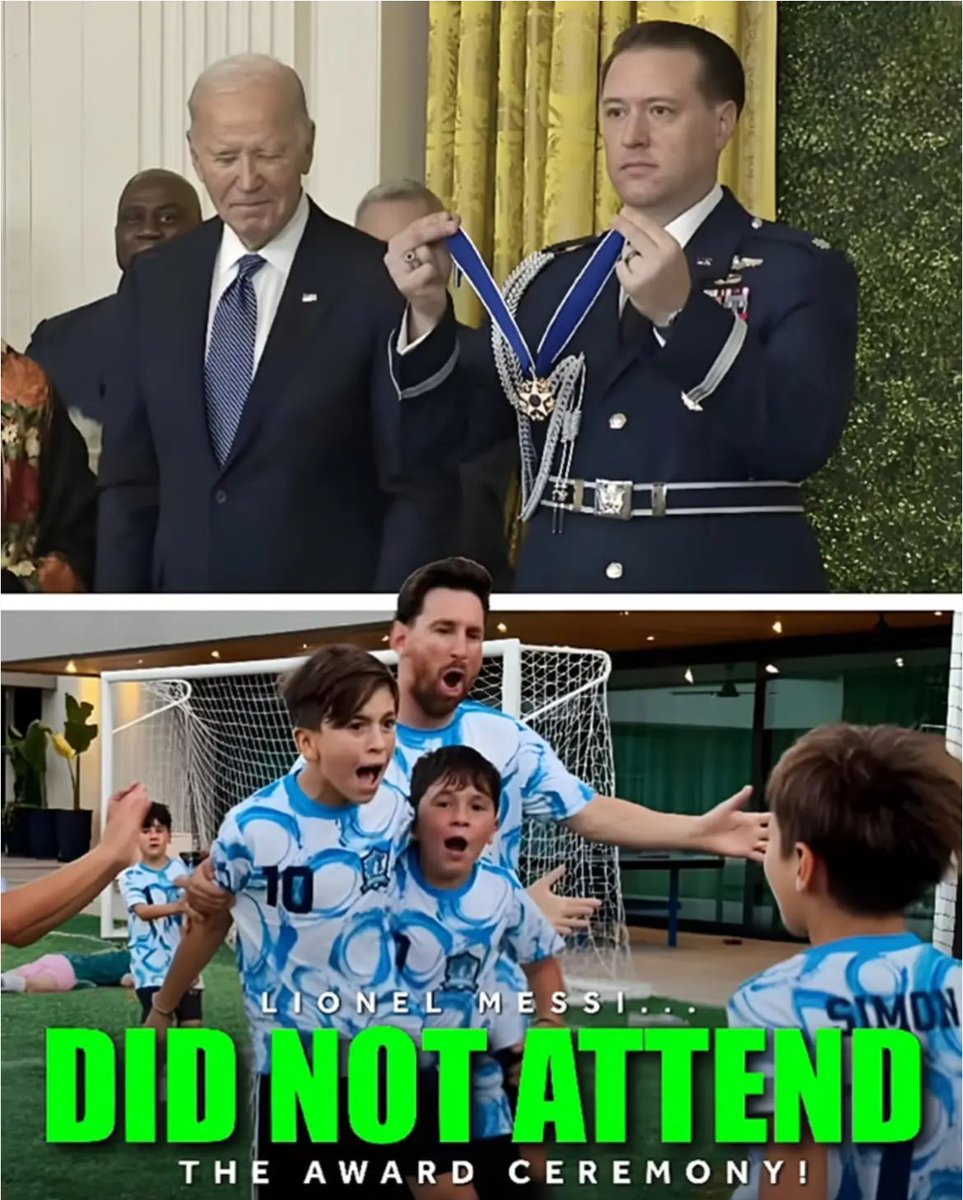 <a href="/the_marcoliboy/">Twilight</a> Messi turned down a direct invitation from the president to receive the highest civilian award, choosing a pickup game with his kids in Rosario instead. Meanwhile, Ronaldo smuggled into the White House to meet with Trump 😂. 
😎 Levels
