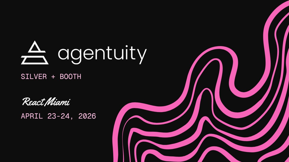 ReactMiamiConf's tweet image. Last year @agentuity came in strong with their debut at React Miami - and we’re thrilled announce they’re joining us again in 2026!

Connect with the team in April to explore the full stack platform where agents live.

agentuity.com
