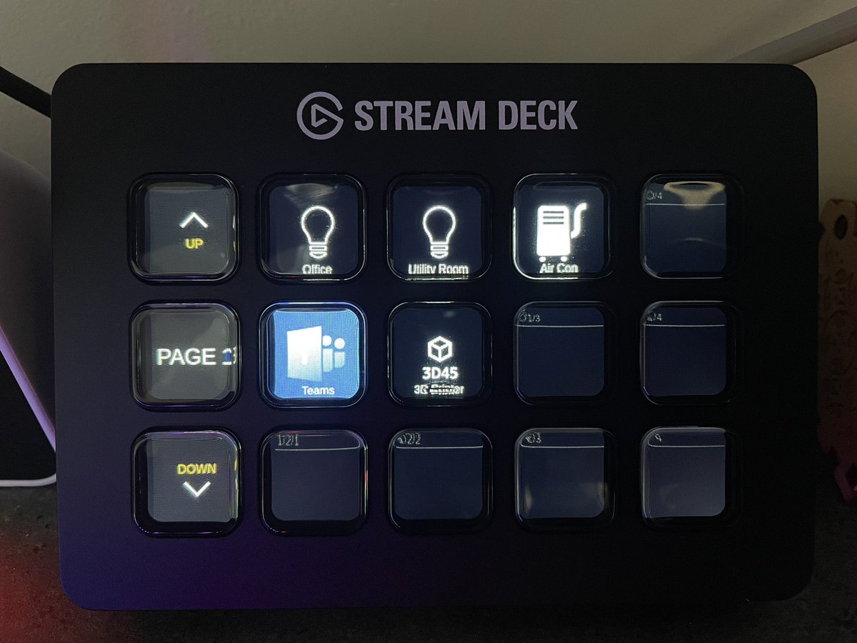 richiebyte's tweet image. First stream deck, these things are quite cool for home automation!