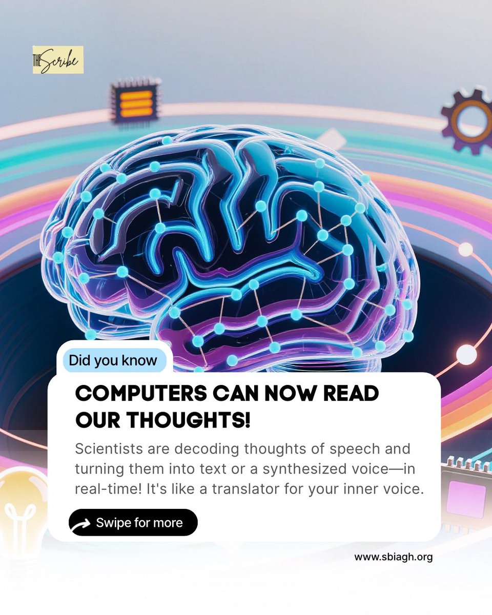 SBIA_gh's tweet image. 🤯 𝗖𝗢𝗠𝗣𝗨𝗧𝗘𝗥𝗦 𝗖𝗔𝗡 𝗡𝗢𝗪 𝗥𝗘𝗔𝗗 𝗢𝗨𝗥 𝗧𝗛𝗢𝗨𝗚𝗛𝗧𝗦 𝗼𝗼𝗼𝗼. 🧠

This is the new medical secret: 𝙉𝙀𝙒-𝘽𝙍𝘼𝙄𝙉 𝘾𝙊𝙈𝙋𝙐𝙏𝙀𝙍 𝙄𝙉𝙏𝙀𝙍𝙁𝘼𝘾𝙀 𝙏𝙀𝘾𝙃𝙉𝙊𝙇𝙊𝙂𝙔.

#Neurotech #MindControl #BrainComputerInterface #FutureIsNow #SBIA #MentalHealthMatters