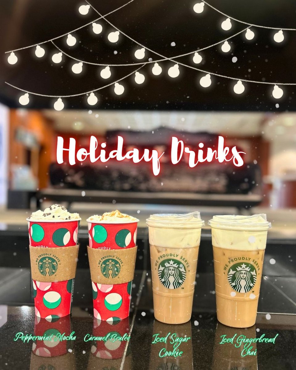 ✨ ’Tis the season for cozy sips! Grab your favorite holiday drink from Starbucks and make your day a little brighter. 💚
#HolidayDrinks #Cozy #ElmhurstEats
