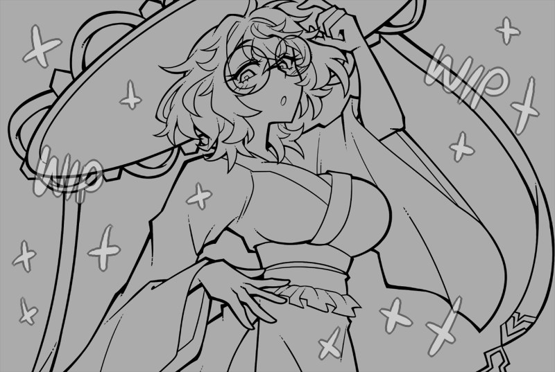 Blushily's tweet image. I think if I can have my linework look like this in the end, I can feel pretty proud of myself. the process is a bit longer but it&apos;s extremely worth it