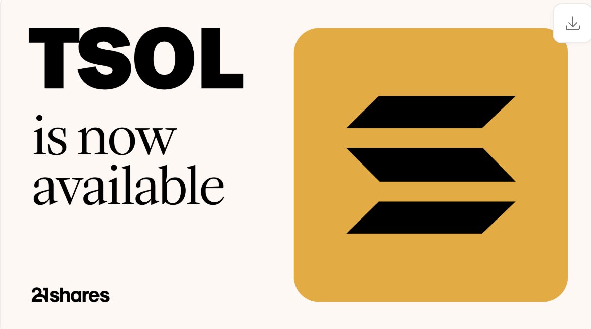 21Shares Solana ETF 公告图