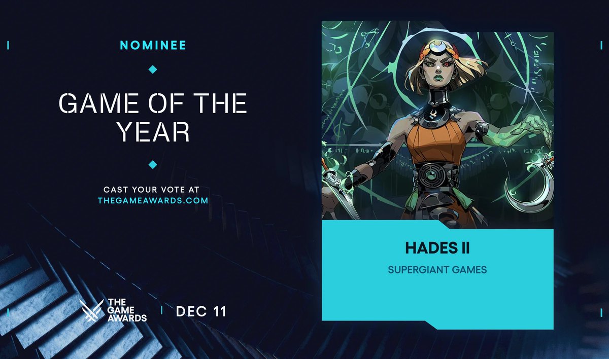 thomyads's tweet image. I just cast my VOTE for HADES II. Who will you vote for? #TheGameAwards @TheGameAwards thegameawards.com/share/nominee/…