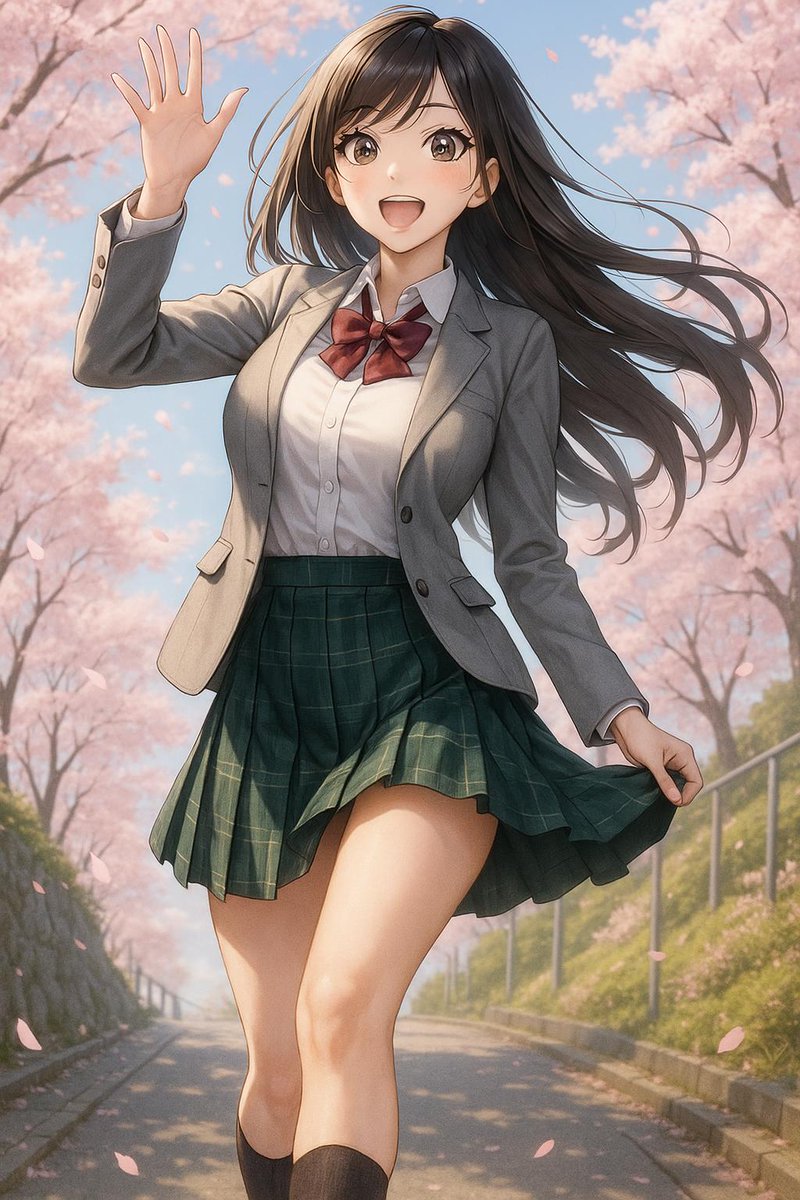nemuru_gen's tweet image. ネムルが投稿

桜舞う坂道を歩く女子高生が元気に手を振る青春の朝。

#gpt4o #aiart