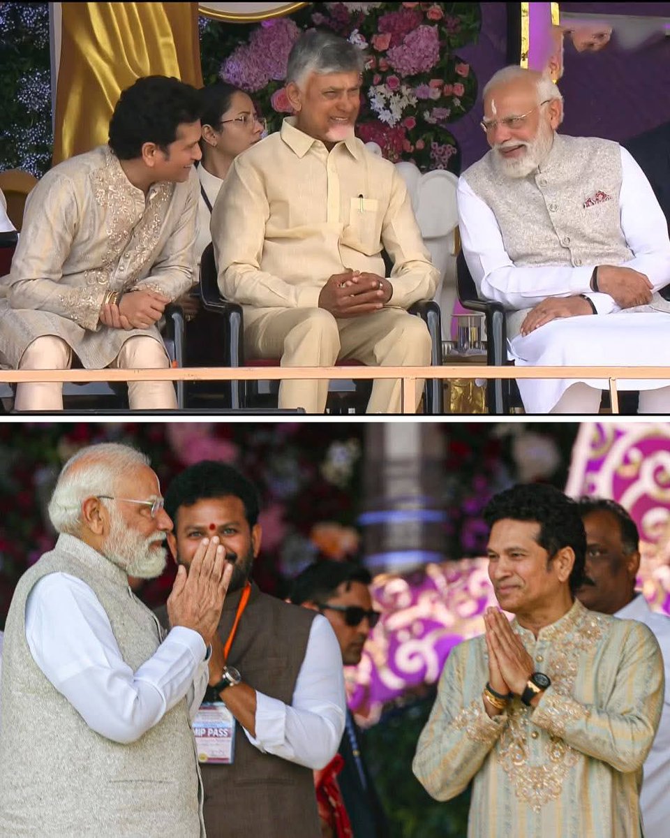 Krish_Sachinist's tweet photo. Bharat Ratna The @sachin_rt  with honourable Prime Minister @narendramodi  at Sai Baba's centenary event in Andhra Pradesh
#sachintendulkar #GodOfCricket #NarendraModi https://t.co/Iq9DRkjbtZ
