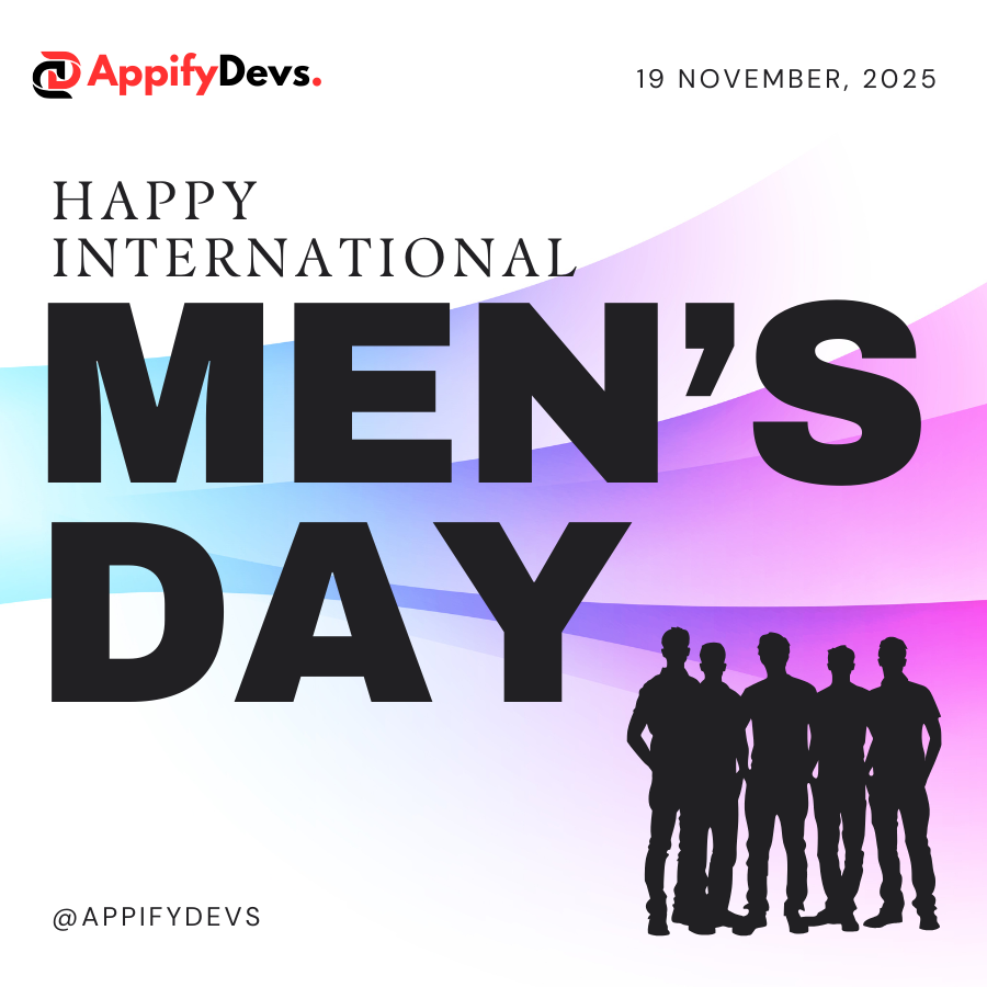 appifydevs's tweet photo. 𝗜𝗻𝘁𝗲𝗿𝗻𝗮𝘁𝗶𝗼𝗻𝗮𝗹 𝗠𝗲𝗻’𝘀 𝗗𝗮𝘆 | 𝗡𝗼𝘃𝗲𝗺𝗯𝗲𝗿 𝟭𝟵
Celebrating the amazing men of @AppifyDevs this #InternationalMensDay 💙
We honor those who lead with integrity, support with empathy, and inspire through their actions. 🙌
#TeamCulture #WellbeingAtWork https://t.co/1qdoJNJKjQ
