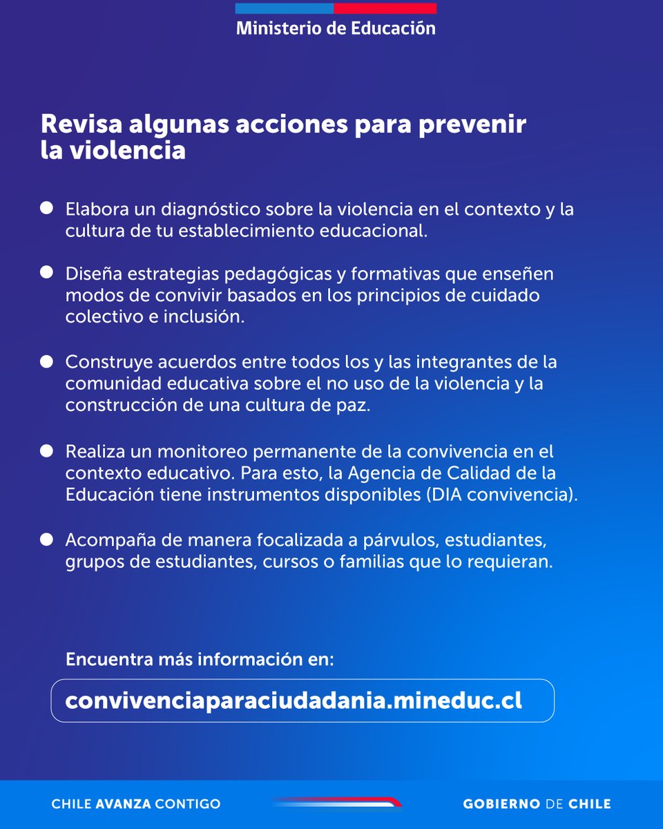 SubEducParv's tweet image. La manera más efectiva para enfrentar la violencia en espacios educativos es abordarla de manera integral, involucrando a los distintos integrantes de la comunidad educativa, analizando los variados aspectos y dimensiones del contexto de aprendizaje.