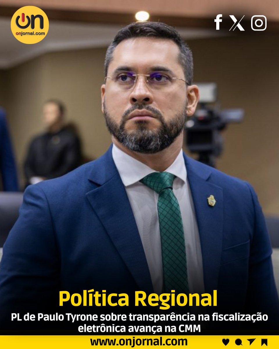 Onjornal1's tweet image. A #CMM aprovou, nesta segunda-feira (17/11), o parecer favorável da 2ª #Comissão sobre o #Projeto de #Lei nº 296/2025, de #autoria do #vereador Paulo Tyrone (PMB), que define regras de #transparência na #fiscalizaçãoeletrônica de #trânsito.

Acesse:onjornal.com/site/noticia/p…