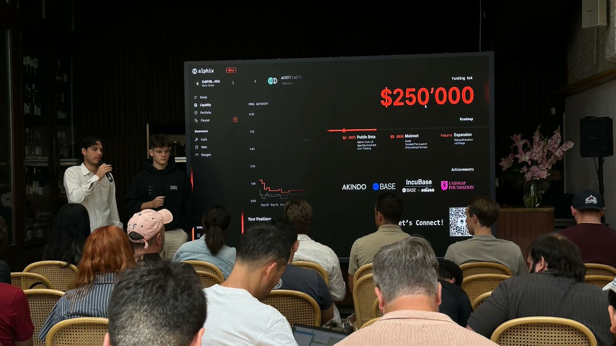 Uniswap House Demo Day 🌸

Huge thanks to the teams who took part in this week’s demos. Over the past months, these builders have been working to push what’s possible in DeFi

Yesterday, they presented to a packed room: with mentors from Uniswap Labs, the UF, and Pantera Capital