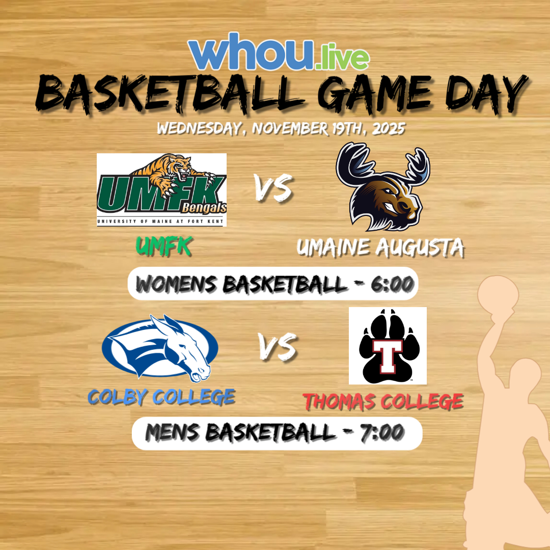 College Hoops happening tonight on WHOU.live!

🏀UMFK at UMaine Augusta Womens Basketball <a href="/6/">Adrián Lamo</a>:00
🏀Colby College at Thomas College Mens Basketball @7:00