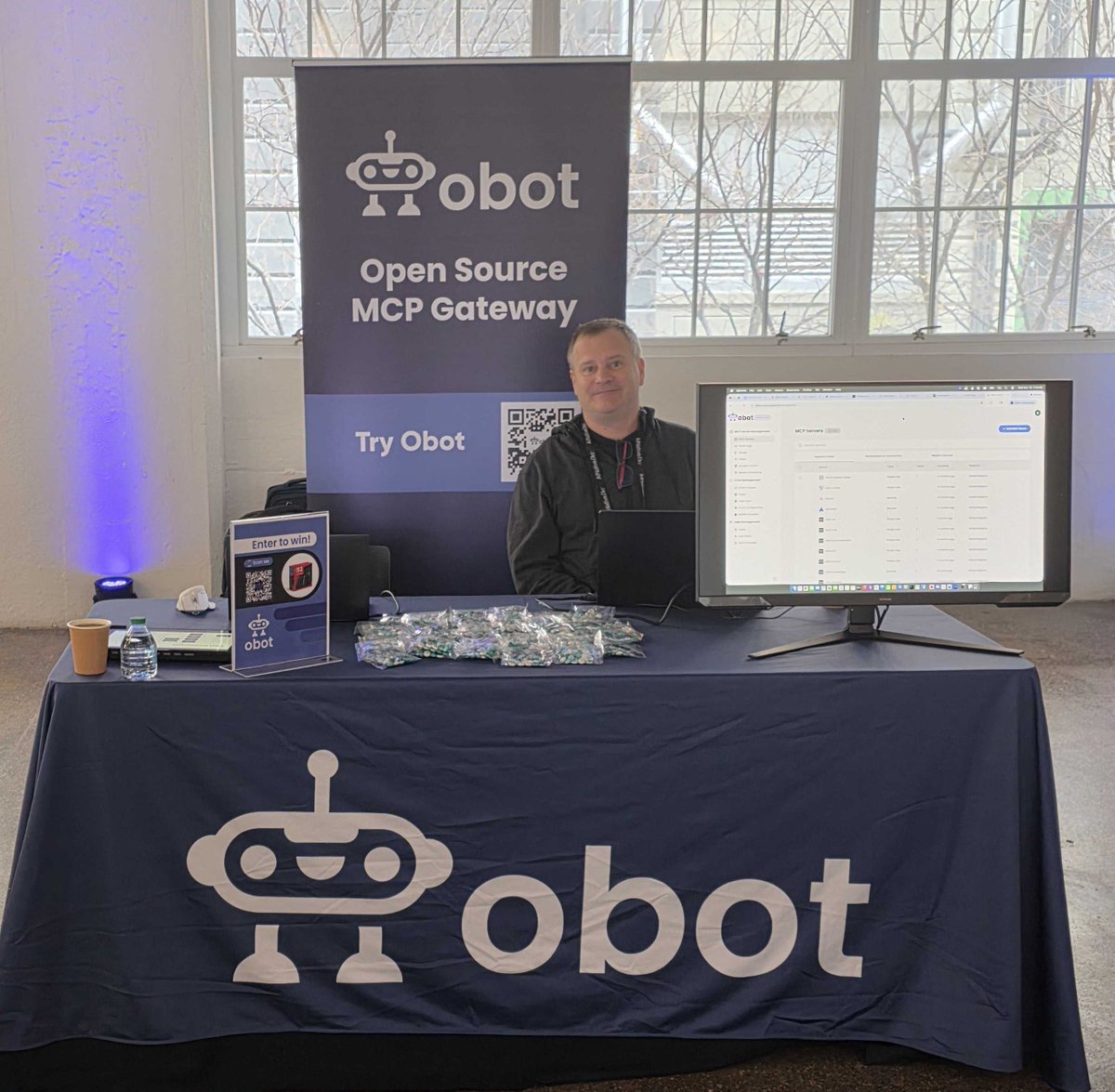 Obots_ai's tweet image. Ready for Day 2 at AI Native DevCon! 👉  If you’re building agents or scaling AI safely, come visit the Obot table—we’ll be demoing the Open Source MCP Gateway and would love to chat. 

#ModelContextProtocol #MCPGateway #AINativeDevCon @ainativedev