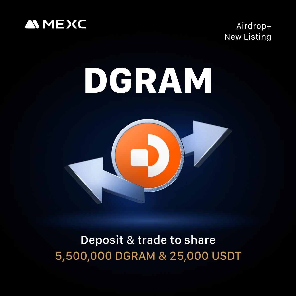 alar1co's tweet image. 🚀 The #DatagramNetwork ($DGRAM) Airdrop+ is live on #MEXC!

🎁 5.5M DGRAM + 25K USDT in rewards

🗓️ Nov 17–24
🔥 Complete tasks, trade, and boost your chances to win big — up to 100K DGRAM for top participants.

👉 Join here: mexc.com/token-airdrop/…
