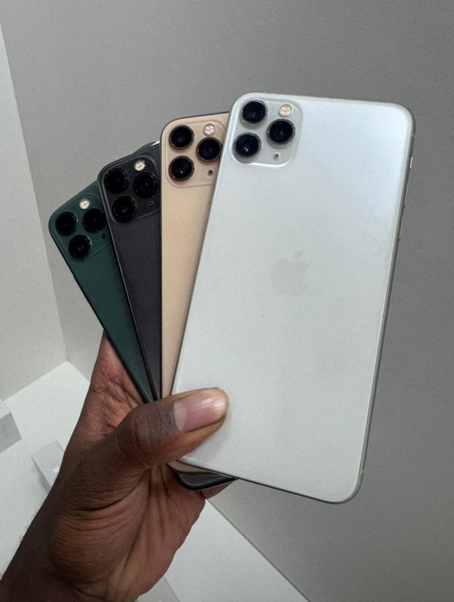 PixieMW_'s tweet image. 1. Ma iPhone 12 Pro Max. 256GB. 100% Battery Health. K1,950,000.

2. Ma iPhone 11 Pro Max. 256GB. 100% Battery Health. K1,550,000.

3. Ma iPhone XR. 64GB. 90% Battery Health. K850,000.

Lilongwe, Olympic Mall.
📍