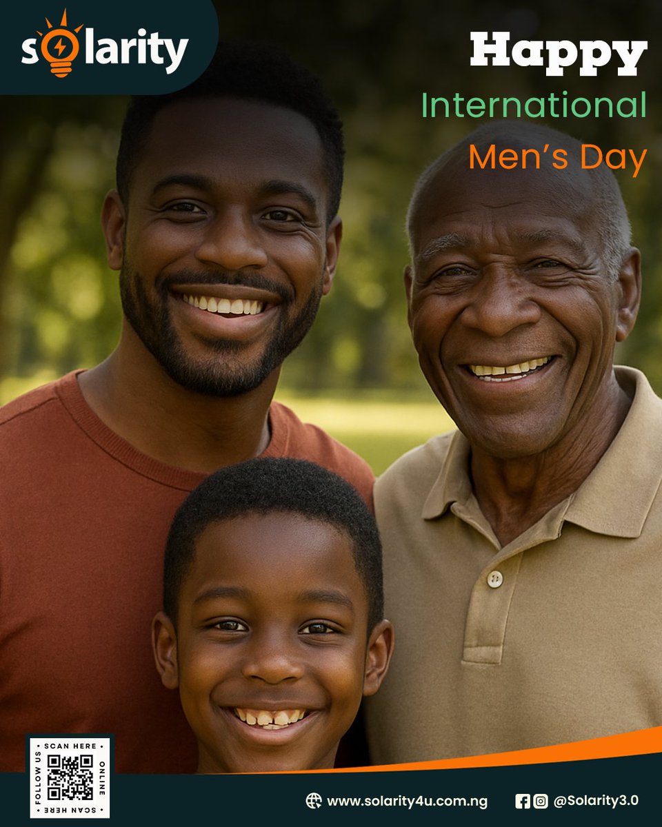 solarity4u's tweet image. Happy International Men’s Day 💪🏽✨
Here’s to the strength, kindness, leadership and resilience of men everywhere.
#InternationalMensDay #MensDay #Solarity