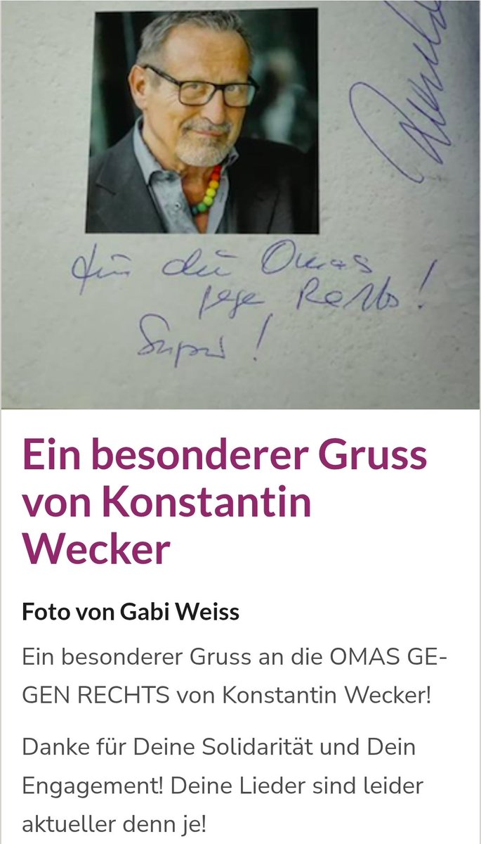 Öffentlich für "Omas gegen Rechts", aber privat doch lieber bei "Teenies für Opa".  #blasenkünstler