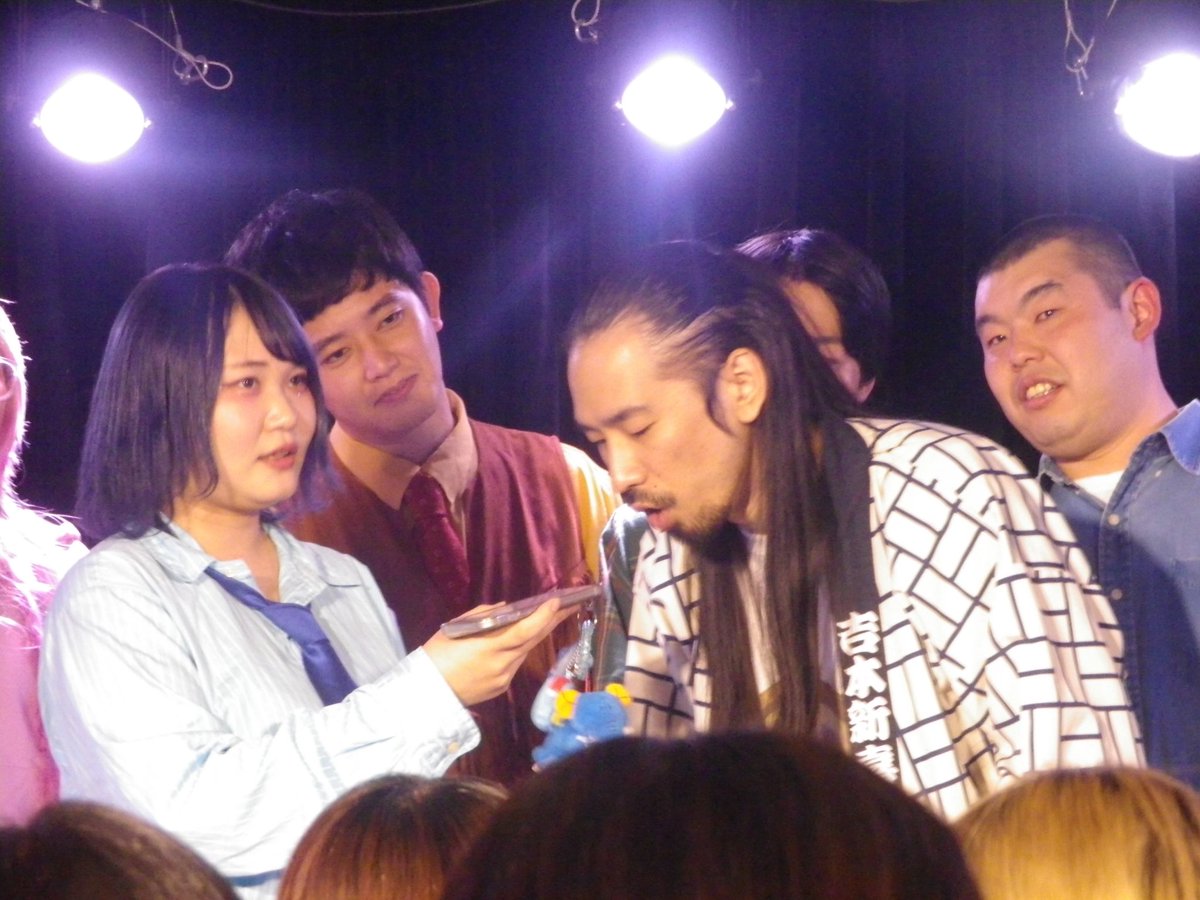 sx_o2i's tweet image. 高円寺の新劇場も楽しみですし、毎月開催が名言されていてオタクはご機嫌です🎶ネタも信じられないくらい面白くてずっと楽しかった🎶
とりあえず社歌がどうなるかが楽しみ