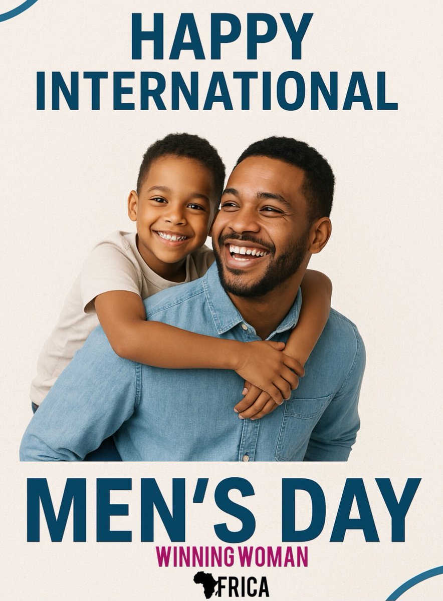 WinningWomanAfr's tweet photo. Happy #InternationalMensDay! 💜

 Today, we celebrate men who uplift, respect, and stand with women as allies. Together, we build stronger families, communities, and a thriving Africa. 💪✨ #WinningWomanAfrica #MenAsAllies #EqualityInAction https://t.co/3tDdjilDfJ