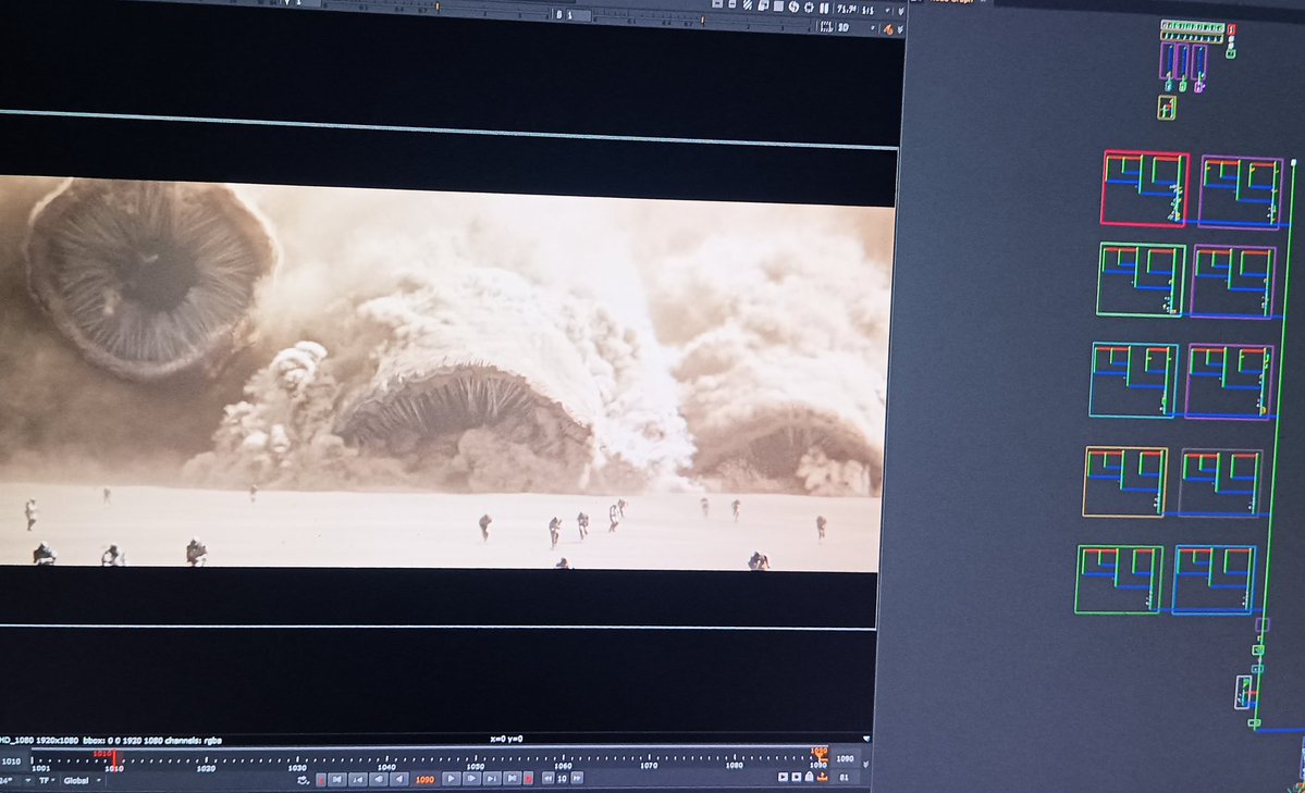 Almost there...... 

#vfx #dune #houdini #nuke