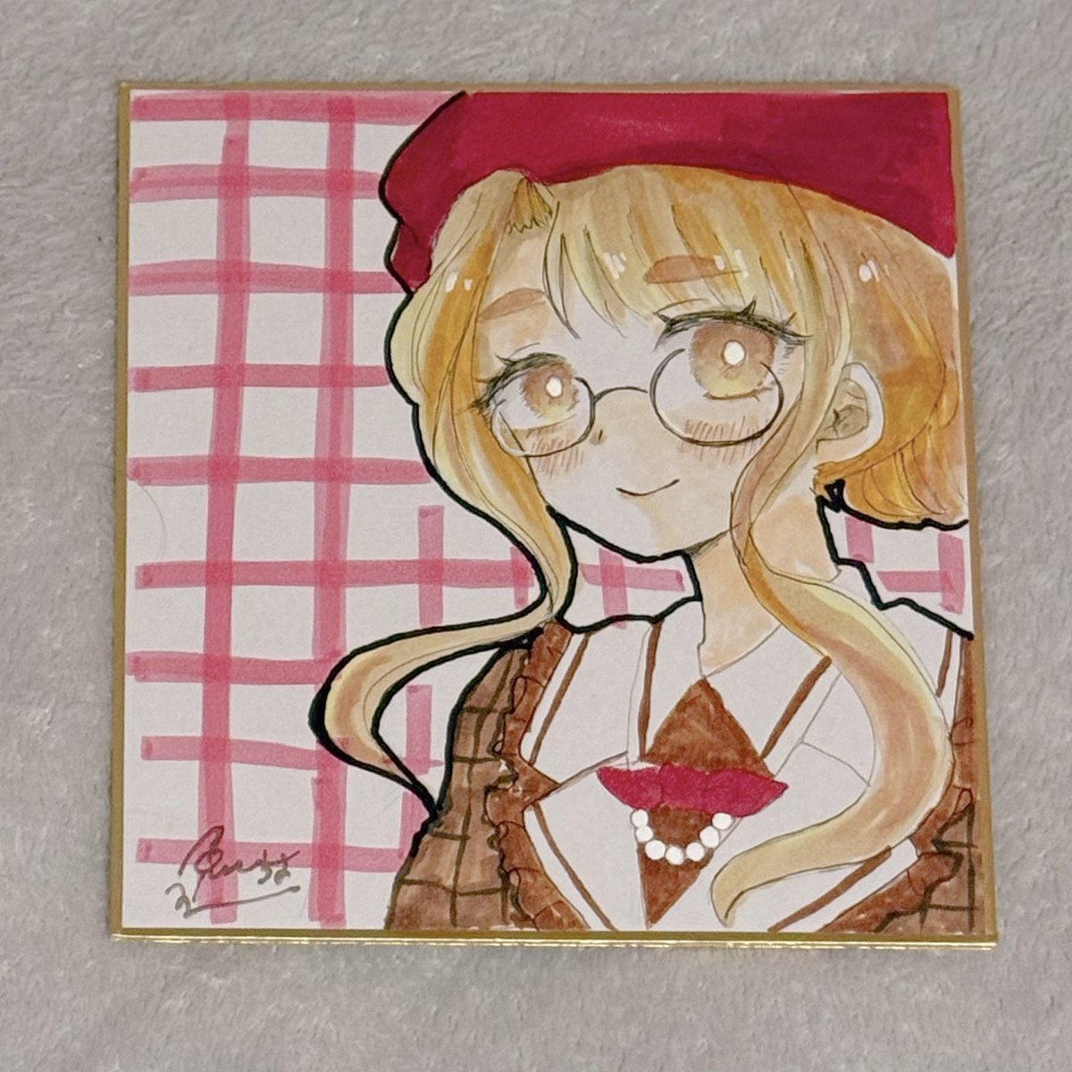 ISF15で頒布した美也の色紙をboothに置きましたのでご興味ある方