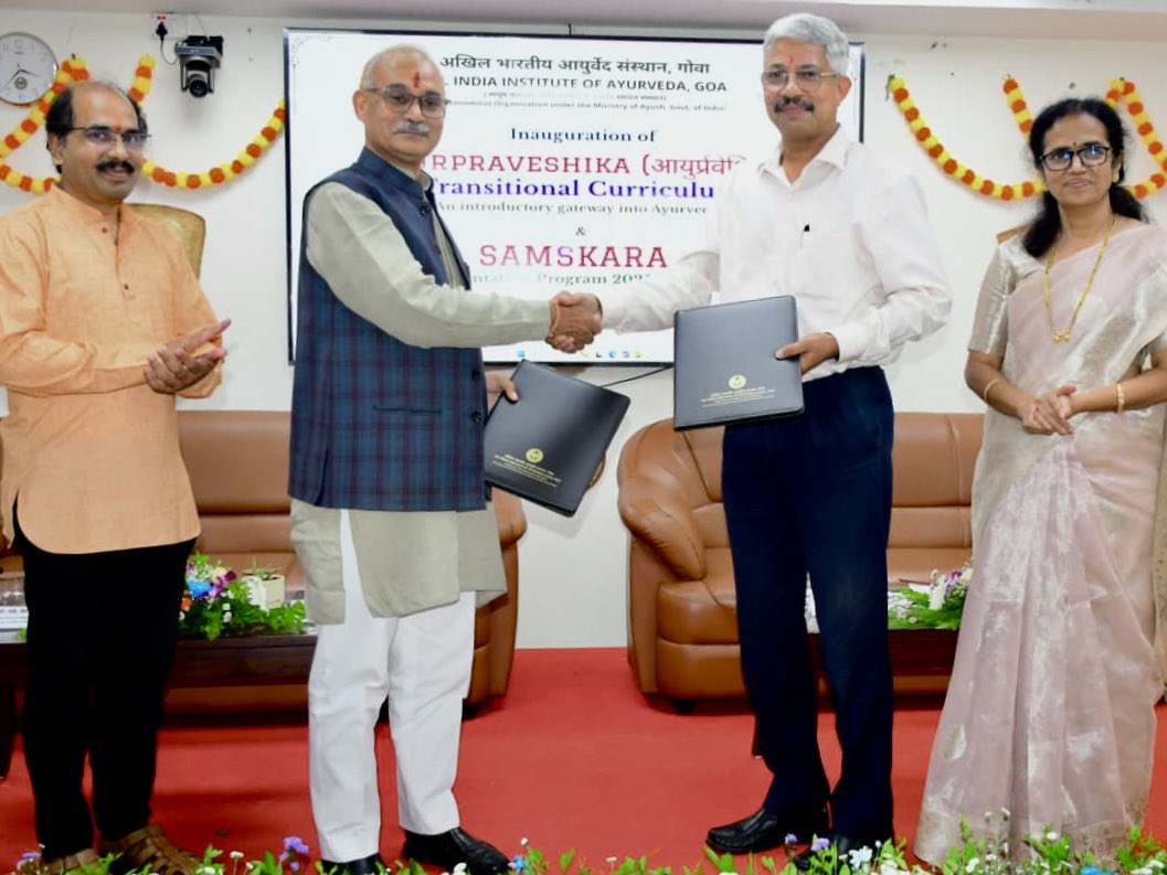 #GIM has signed an MoU with <a href="/AiiaGoa/">All India Institute of Ayurveda</a> to collaborate on #health innovation, #research, #consultancy, and #academic exchange. This partnership will #strengthen joint efforts in #integrative #medicine, #healthtech and transformative #healthcare education, driving meaningful #impact.