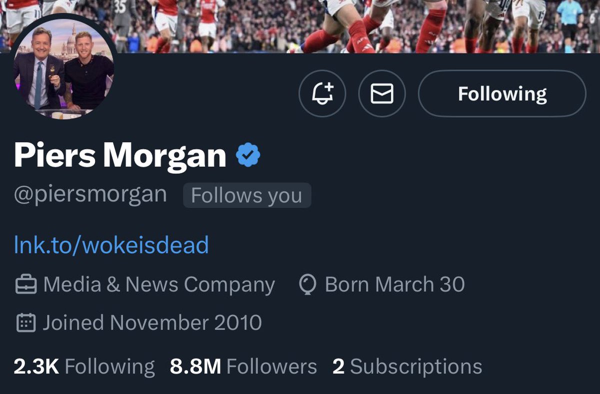 Thank You, @PiersMorgan! 💚