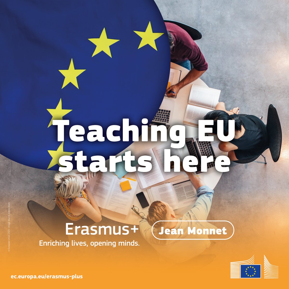 📚  Teachers, ready to inspire your students?

#JeanMonnet funding helps you bring EU values &amp; active citizenship straight into your classroom! 🇪🇺

Start preparing your proposal now ➡️ link.europa.eu/hNJ9NY