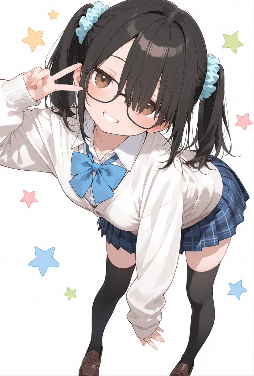 pompomn_ai's tweet image. おっはようございま〜す！(｡˃ ᵕ ˂ )/☀️
せんぱいっ！メガネ…似合ってますかっ？✌(⩌⩊⩌)
木曜日も一緒にがんばろ〜っ！💙📚✨