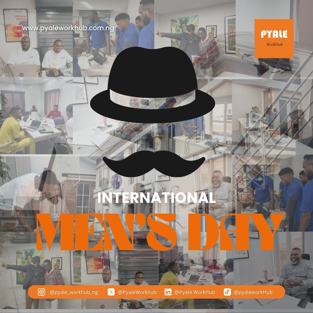 PyaleWorkhub's tweet image. Happy International Men’s Day! 💼✨
Let’s continue building a community where every voice, every dream, and every effort has room to thrive.

#internationalmensday #pyaleworkhub #menwholead #coworkingcommunity #portharcourtbusiness #creatorshub #workandgrow #flexibleoffice