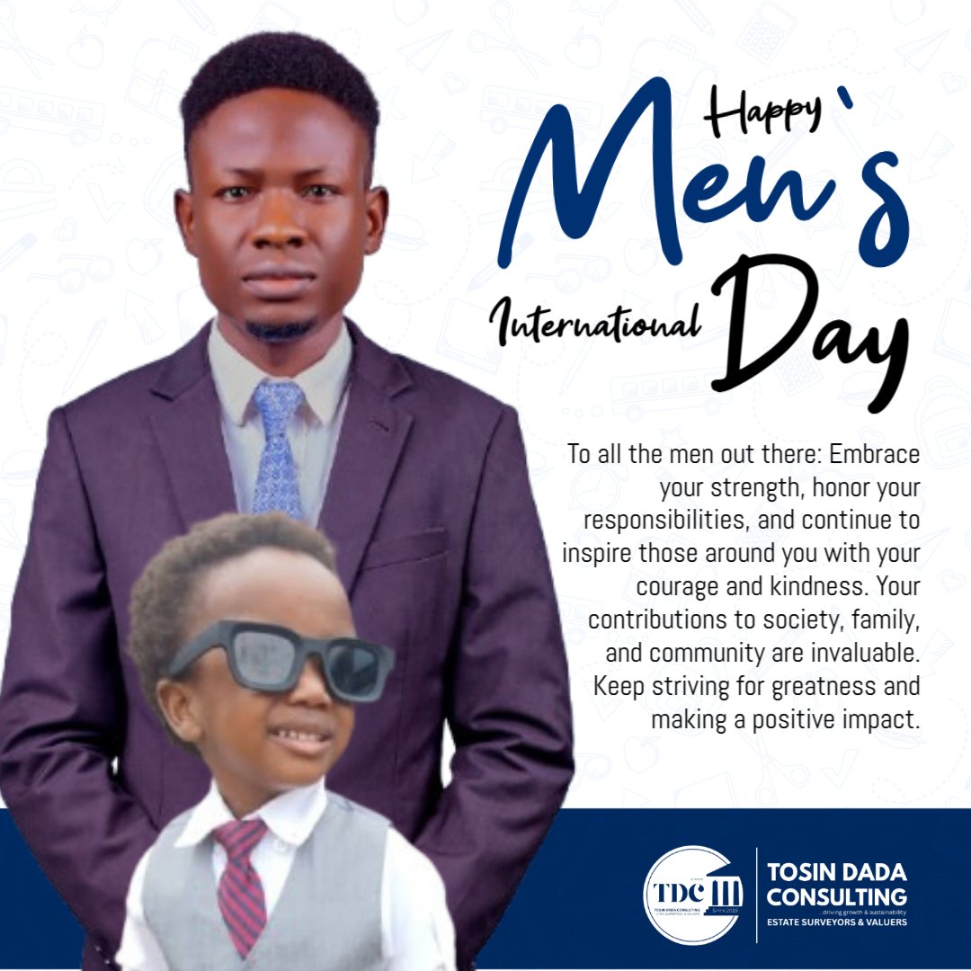 DadusProperties's tweet photo. Happy International Men's Day https://t.co/oVk57UtYay