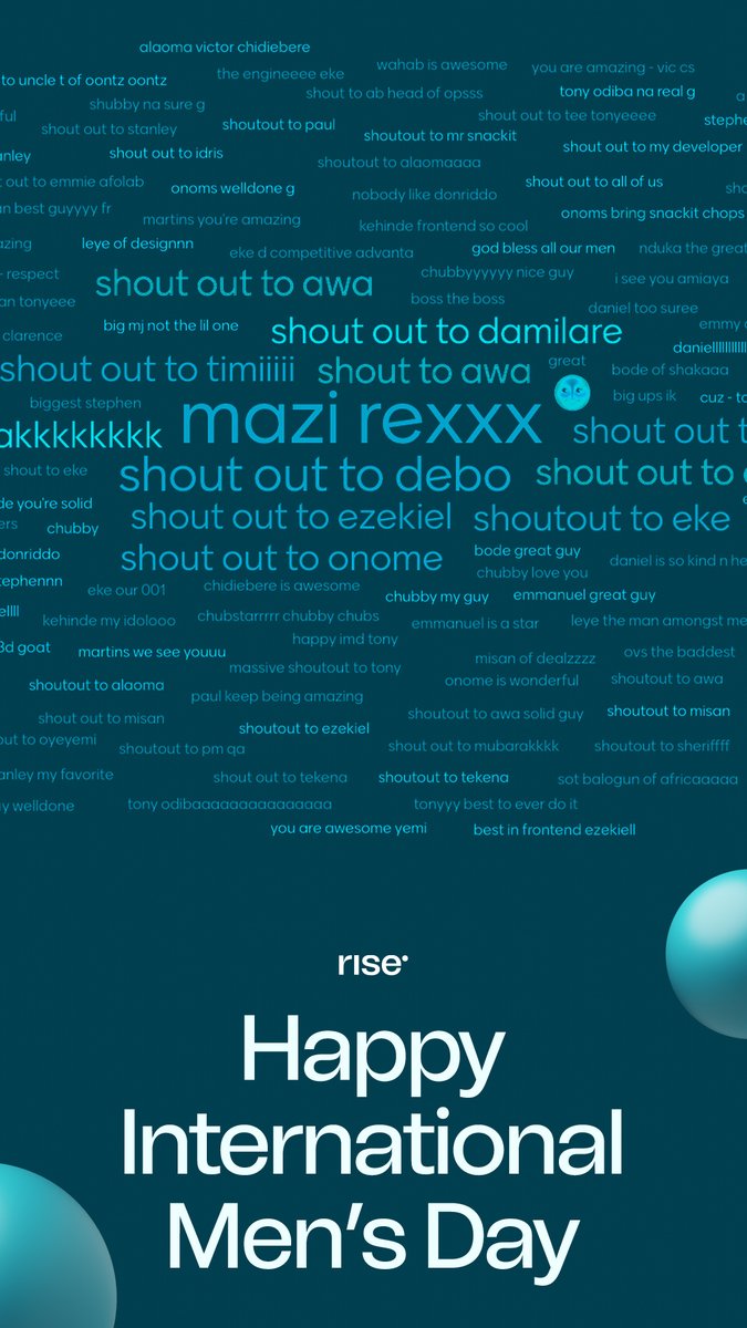 Risevest's tweet image. At Rise, we believe in celebrating the men who show up every day.
Today, our team gave shout-outs, and we&apos;re inviting you to do the same.
Tag a man who&apos;s inspired you. Let him know he&apos;s valued.