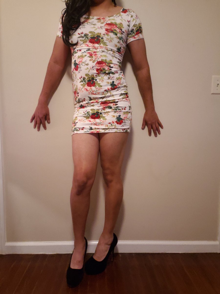 Floral mini dress... Yasss ❤️

#crossdress #crossdressing #sissy #fem #cd