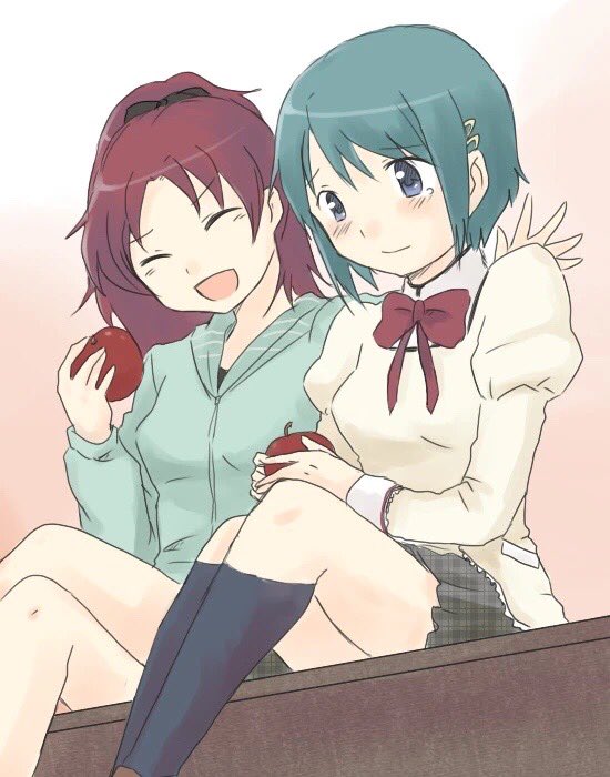 BmanRock14's tweet image. “Apples &amp;amp; Adoration!” 
#kyosaya #pmmm #madoka_magica
 Source: pixiv.net/en/artworks/16…