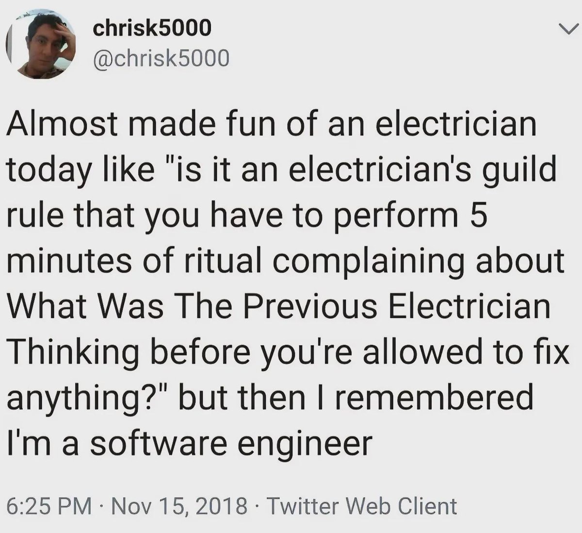 PR0GRAMMERHUM0R's tweet image. whatWasHeThinking redd.it/1p0xz7e